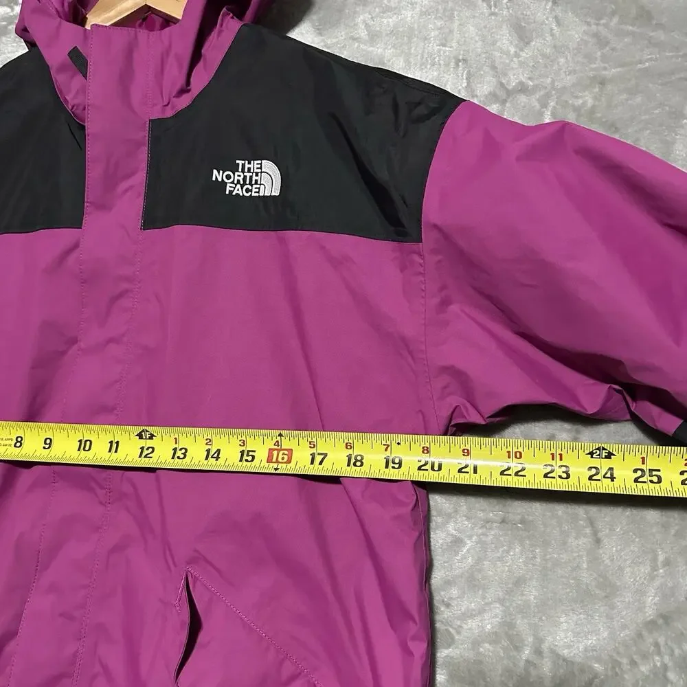 The North Face DryVent Hooded Jacket Youth‎ Size L 14/16 Purple Waterproof Lined